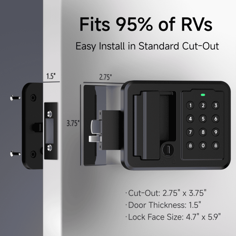 Keyless RV Door Locks ZK-78