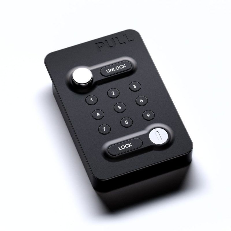 ZKCE World's Smallest RV Keyless Entry Door Lock - Fully Automatic Compact Design with Fixed Handle