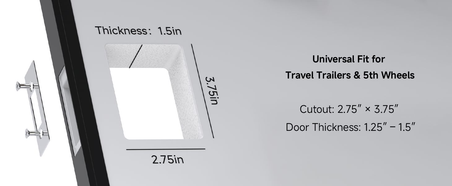 Compatible with Most RV Entry Doors
